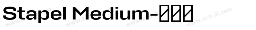 Stapel Medium字体转换